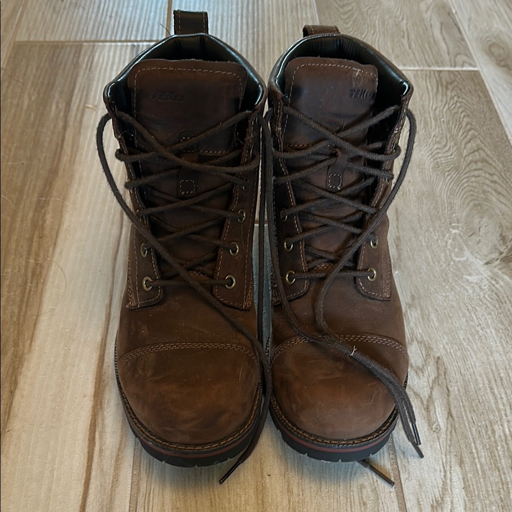 Men's Brown LL Bean Leather Boots size 9